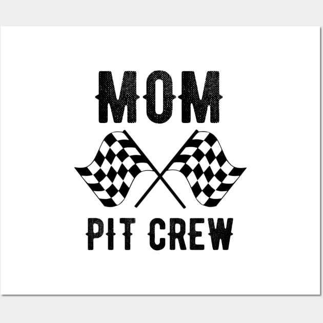 Mom Pit Crew Racing Party Costume Wall Art by OriginalGiftsIdeas